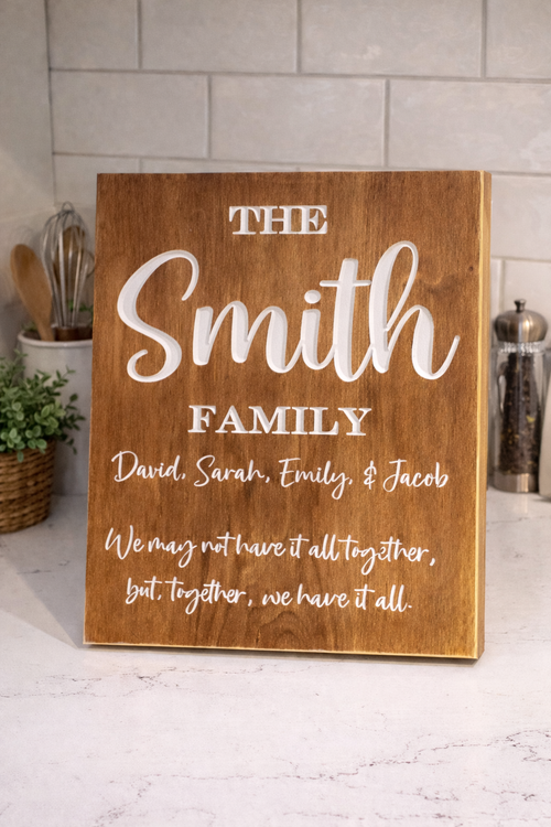 Wall Decor - Family Name Plate