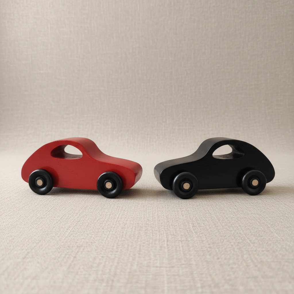 Elegant neutral background with toys