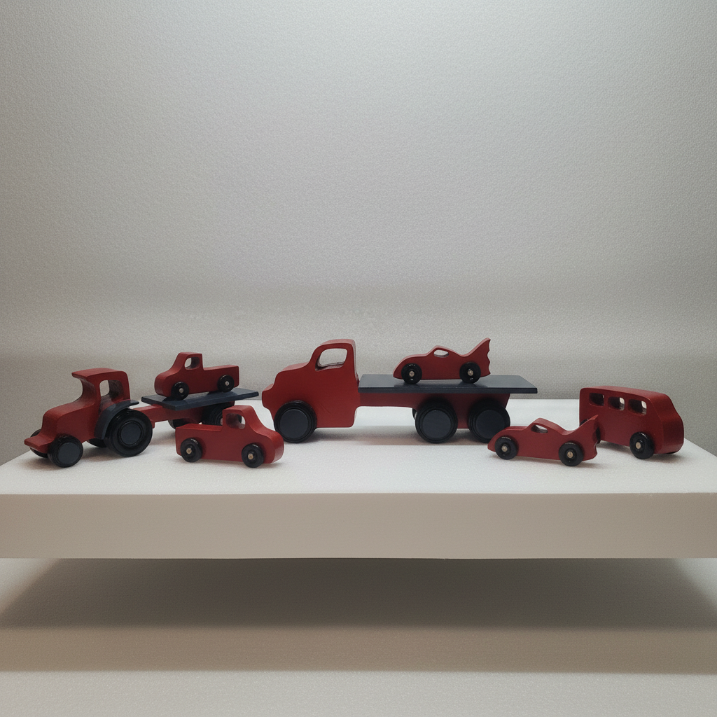Modern minimalist background with toys